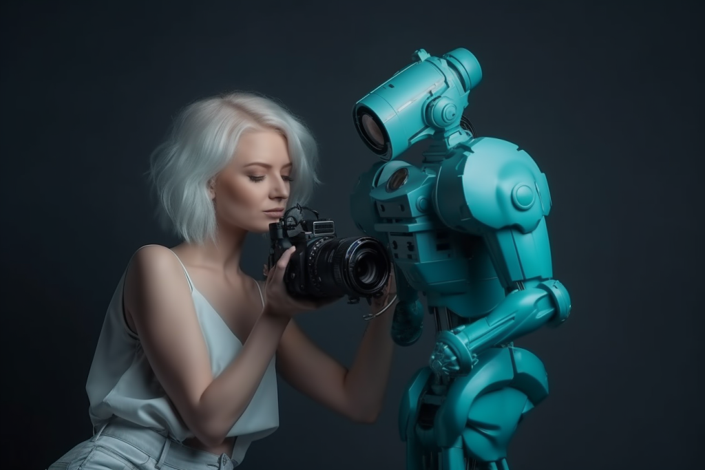 AleksandraLi_a_robotic_human_holds_Sony_camera_and_takes_a_pict.png